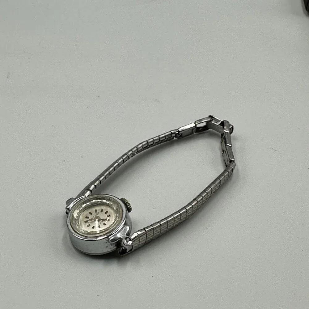 Vintage Jean Cardot Watch Women Manual Wind Dainty Round Dial 6 Inch